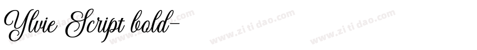 Ylvie Script bold字体转换